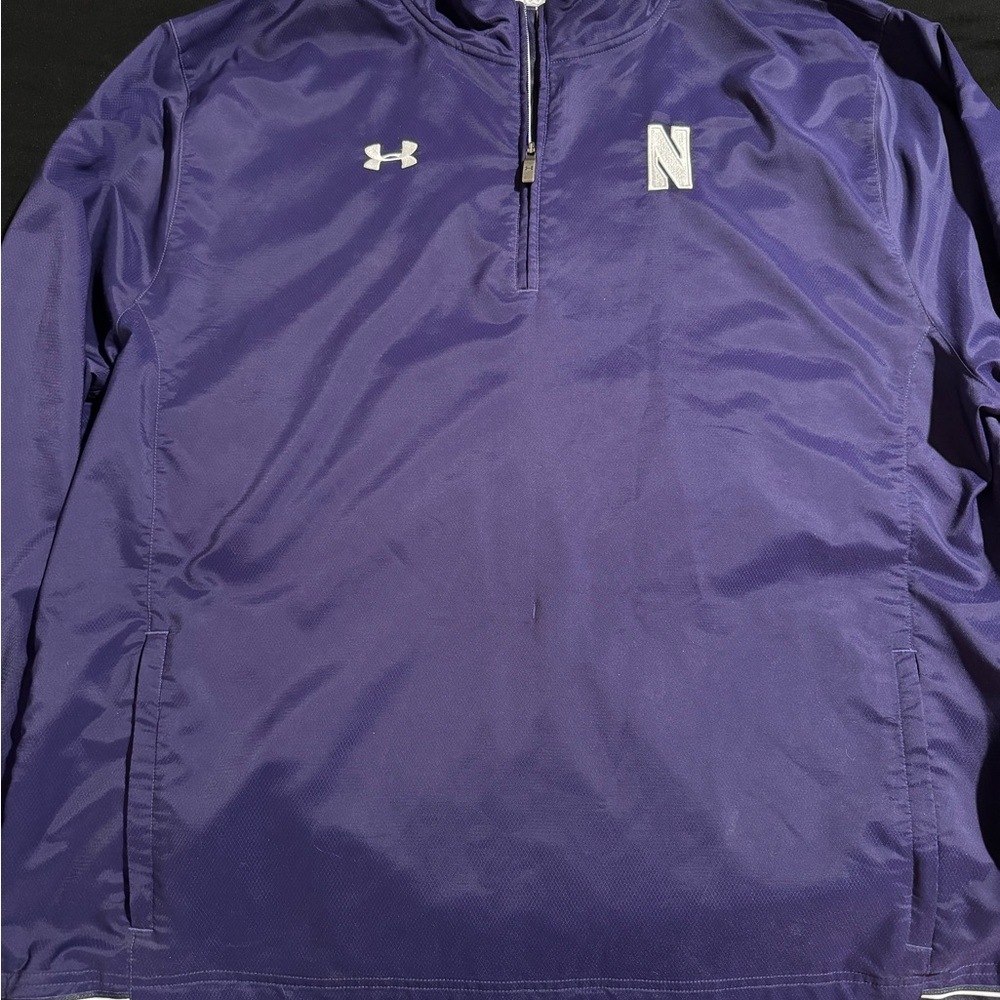 Northwestern team issued Under Armour 1/4 zip pullover, Men’s XXL EUC